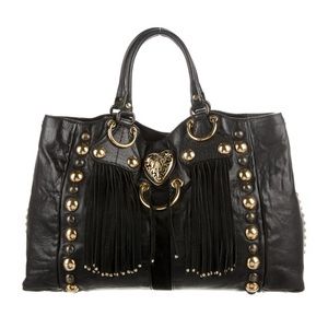 GUCCI Large Leather Babouska Tote